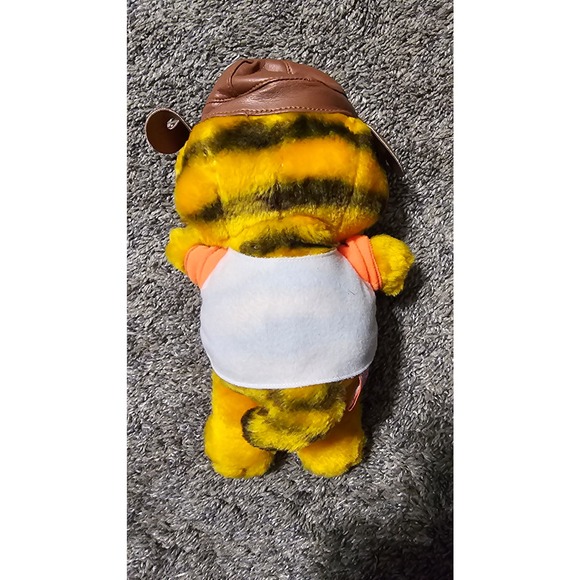 Vintage 1978 1981 GARFIELD FOOTBALL BEAN BAG 9" Plush‎ Stuffed Animal - Picture 2 of 3
